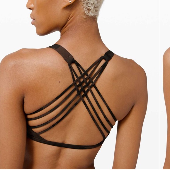 Lululemon Free To Be Bra Wild Light Support, A/B Cup Heritage 365 Camo Brown 10 - Picture 1 of 9